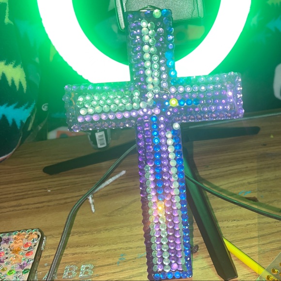 Decorative Rhinestone Phone Case - Multicolor - Picture 4 of 10